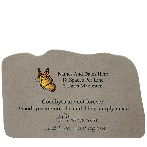 Goodbyes With Butterfly Stone